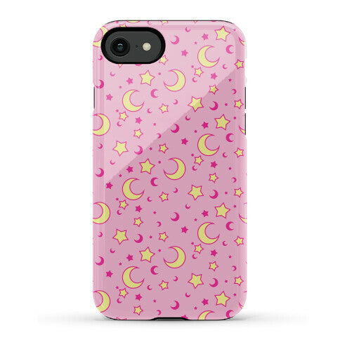 Dreamy Pastel Moon And Stars Phone Case